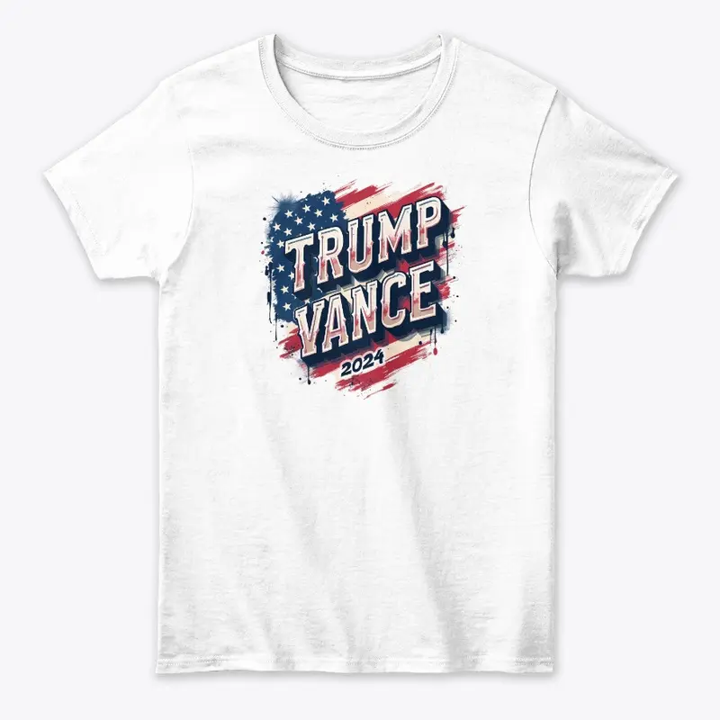 Trump Vance 24 with American Flag