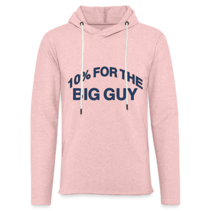 10% For The Big Guy : Lightweight Terry Hoodie in Pink