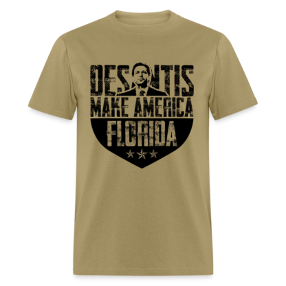 DeSantis Make America Florida T-Shirt in Khaki