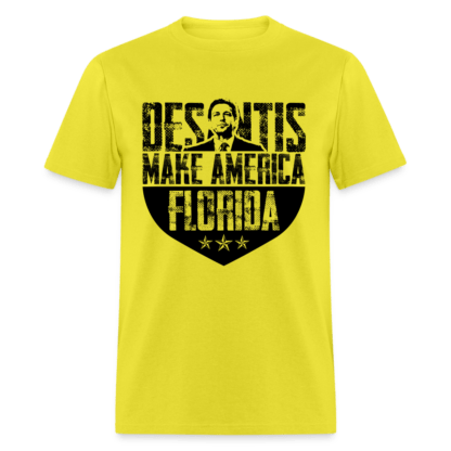 DeSantis Make America Florida T-Shirt in Yellow