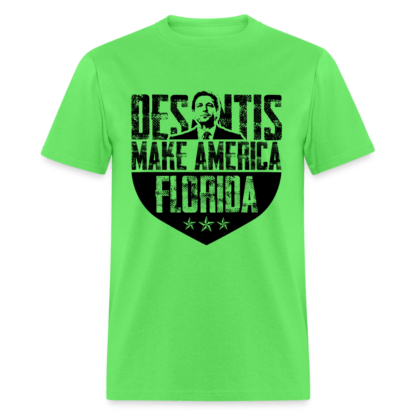 DeSantis Make America Florida T-Shirt in Lime Green