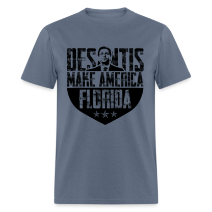 DeSantis Make America Florida T-Shirt in Lime Light Denim