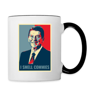 Ronald Reagan I Smell Commies Coffee Mug