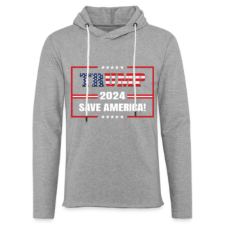 Trump 2024 Save America Lightweight Terry Hoodie