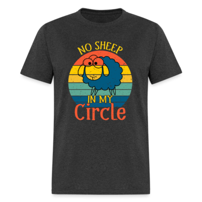 No Sheep In My Circle T-Shirt in Heather Black