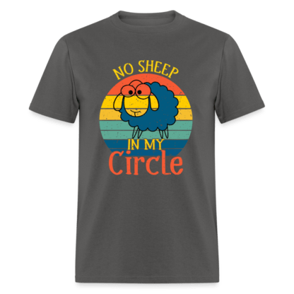 No Sheep In My Circle T-Shirt in Charcoal