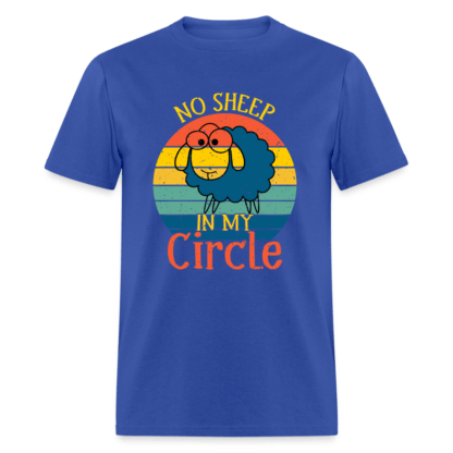 No Sheep In My Circle T-Shirt in Royal Blue