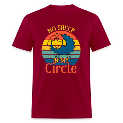 No Sheep In My Circle T-Shirt in Dark Red