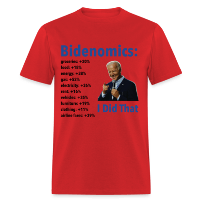 Bidenomics T-Shirt in Red