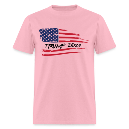 Trump 2024 Flag T-Shirt in Pink