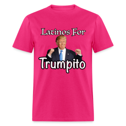 Latinos For Trumpito T-Shirt in Fucshia