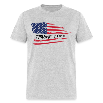 Trump 2024 Flag T-Shirt in Grey