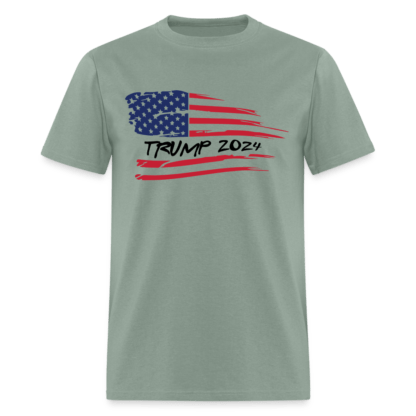 Trump 2024 Flag T-Shirt in Sage