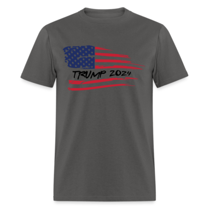 Trump 2024 Flag T-Shirt in Dark Grey