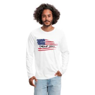 Trump 2024 Flag Men's Premium Long Sleeve T-Shirt