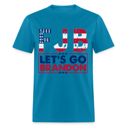 FJB Let's Go Brandon T-Shirt in Blue