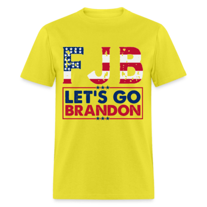 FJB Let's Go Brandon T-Shirt in Yellow