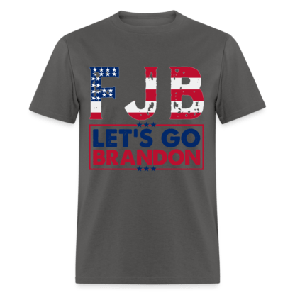 FJB Let's Go Brandon T-Shirt in Charcoal