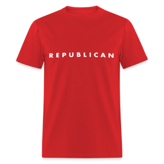 Republican T-Shirt (Red Shirt - White Letters)