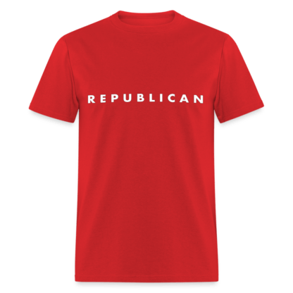 Republican T-Shirt (Red Shirt - White Letters)