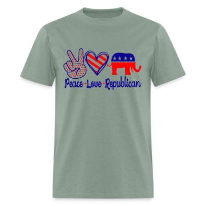 Peace Love Republican T-Shirt in Mauve