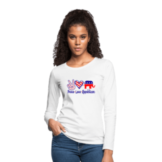 Peace Love Republican : Women's Premium Long Sleeve T-Shirt