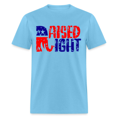 Raised Right T-Shirt (Republican) in Aquatic Blue