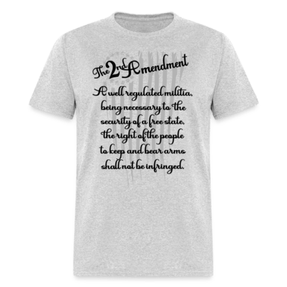 The 2nd Amendment T-Shirt in Heather Grey