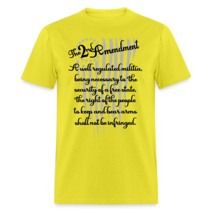 The 2nd Amendment T-Shirt in Yellow