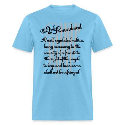 The 2nd Amendment T-Shirt in Aquatic Blue