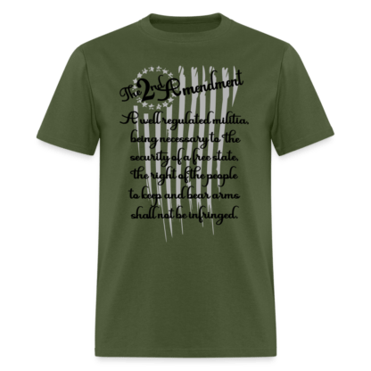 The 2nd Amendment T-Shirt in Military Green