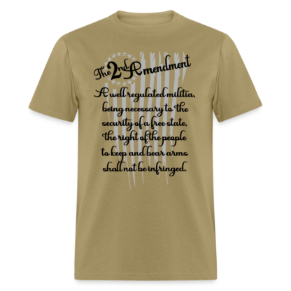 The 2nd Amendment T-Shirt in Khaki