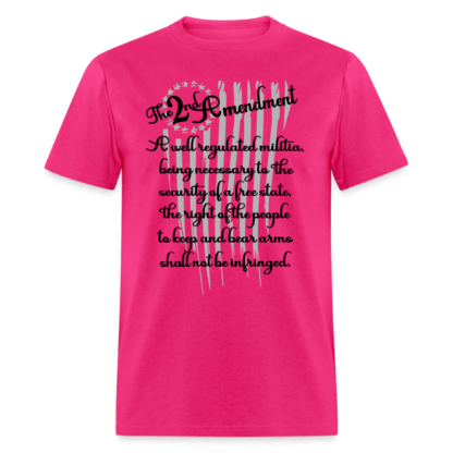 The 2nd Amendment T-Shirt in Fucshia