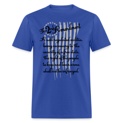 The 2nd Amendment T-Shirt in Royal Blue