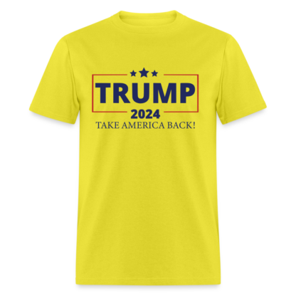 Trump 2024 Take America Back T-Shirt in Yellow