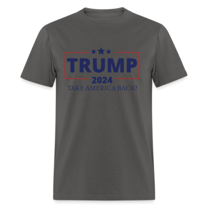 Trump 2024 Take America Back T-Shirt in Charcoal