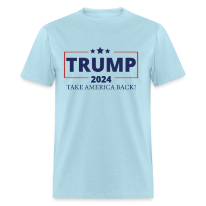 Trump 2024 Take America Back T-Shirt in Light Blue