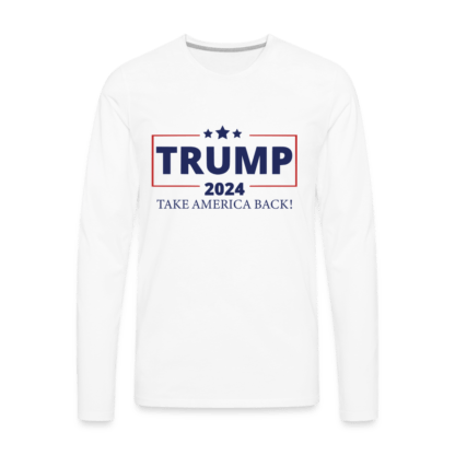 Trump 2024 Take America Back Men's Premium Long Sleeve T-Shirt