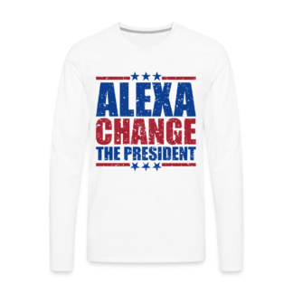 Alexa Change the President Men's Premium Long Sleeve T-Shirt