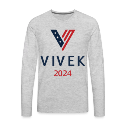 VIVEK 2024 : Men's Premium Long Sleeve T-Shirt in Grey