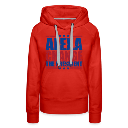 Alexa Change the President Women’s Premium Hoodie in Red