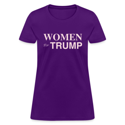 Women for Trump Women's T-Shirt in Purple