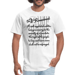 The 2nd Amendment T-Shirt display model