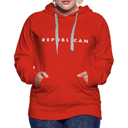 Republican Women’s Premium Hoodie with White Letters